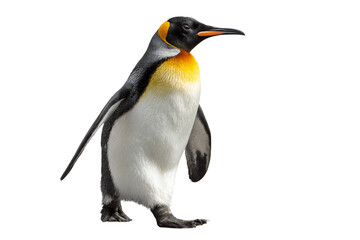 Naklejka premium Penguin standing isolated on transparent background