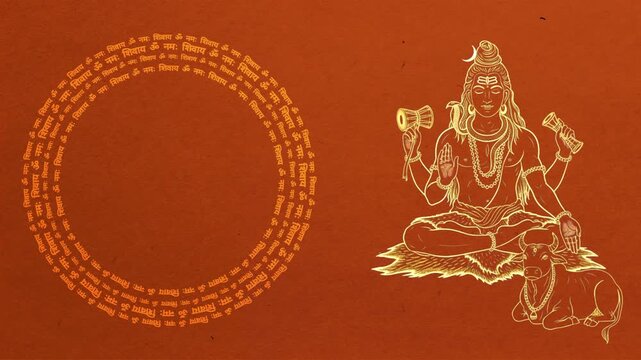 Lord Shiva Om Namah Shivaye Spiritual Background