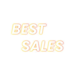 Best Sales Typography Design with Light Effects