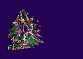 Aabstract Christmas tree