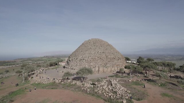 Ancient Pyramids of Tipaza &ndash; Aerial Drone View