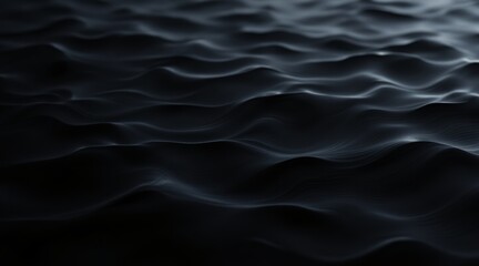Dark abstract undulating surface creating elegant waves for a futuristic data flow concept and modern technology background