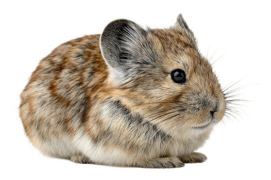 Cute pika isolated on transparent background