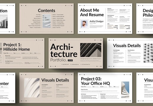 Architecture Portfolio Presentation Template