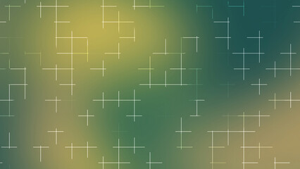 Ramadan Green Gold Luminous Grid Abstract Background