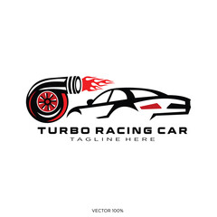 Automotive speed vector logo design illustration for fast transportation race car symbol