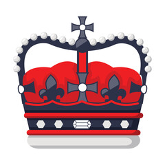 Crown Icon Design. United Kingdom Crown