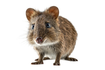 Potoroo close-up isolated on transparent background