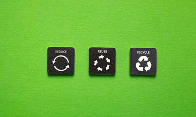 Reduce, Reuse, Recycle. Ecological concept