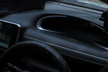 car front interior dashboard