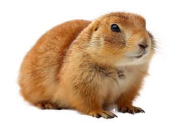 Prairie dog burrow isolated on transparent background