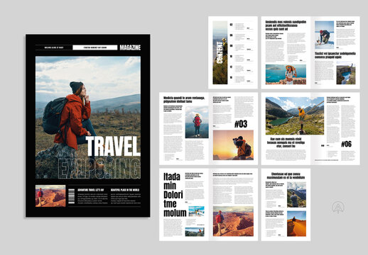 Travel Explore Magazine Template