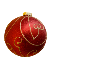 red christmas ball