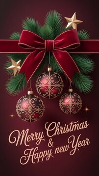 Christmas mobile story design optimized for vertical screens, featuring blue gradient, rose gold accents and stylish holiday typography for social media previews.