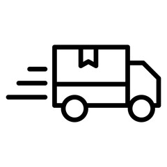 Delivery Vector Line Icon Design