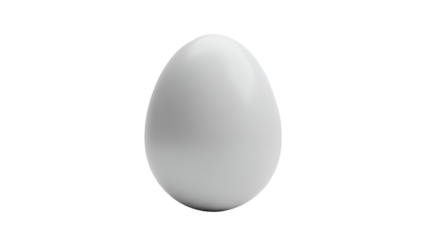 Single Egg's Elegant Simplicity: A pristine white egg stands alone, its smooth surface and perfect form radiating simplicity and purity.
