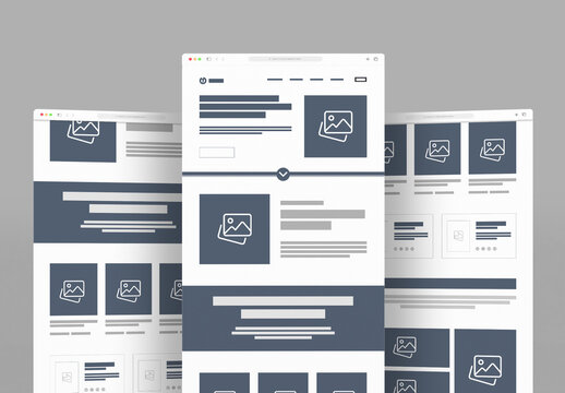 Modern Website Wireframe Template