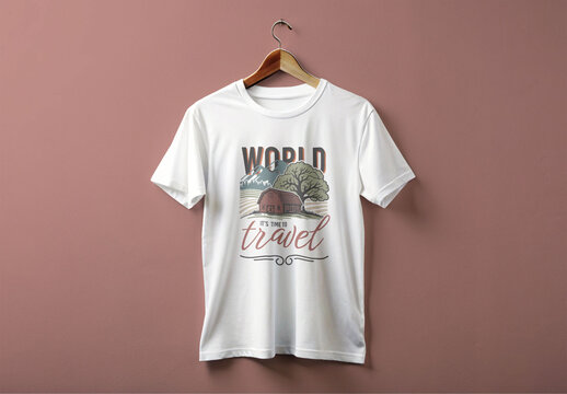 Travel Tshirt Design Layout Template for Adventure