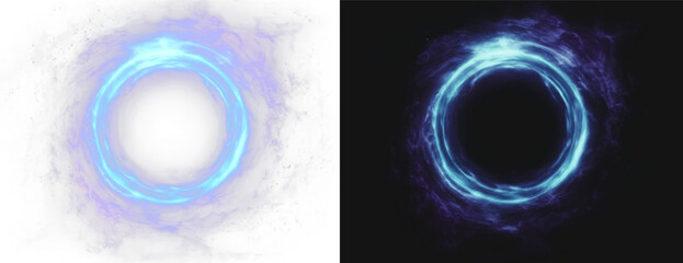 Ribbon swirl vortex portal colored spiral twirl curl energy light trails.
