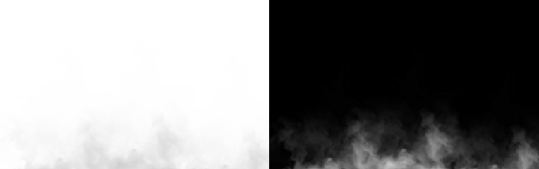 Isolated smoke fog steam airflow white vapor panorama wide smooth texture haze.
