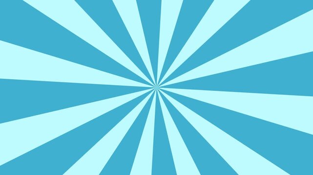 abstract Blue sunburst background loop animation. motion backgrounds, transitions, or abstract looping design. Seamless rotating Blue spiral animation loop.  retro transitions