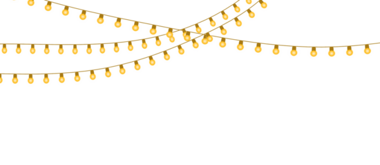 Happy new year yellow lights