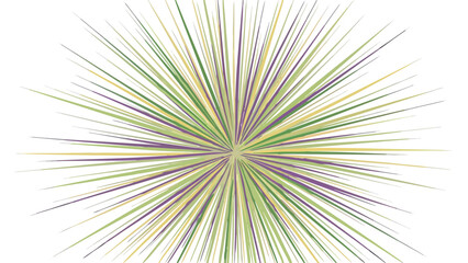 Obraz premium Abstract Exploding Starburst with Green Yellow and Purple Lines on Black Background Radiating Energy and Light Dynamic Motion Burst Effect