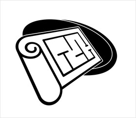 Architectural Blueprint Icon Y_2411001