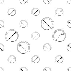 Hiking Sticks Icon Seamless Pattern Y_2411002