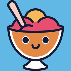 cartoon ice cream