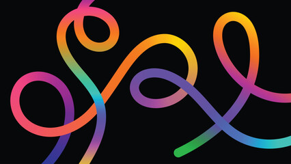 Abstract ring background with swirl lines design
