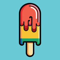 Creative Premium Ice Cream Illustration | Modern Trendy Dessert Vector Design