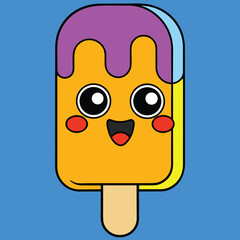 Creative Premium Ice Cream Illustration | Modern Trendy Dessert Vector Design