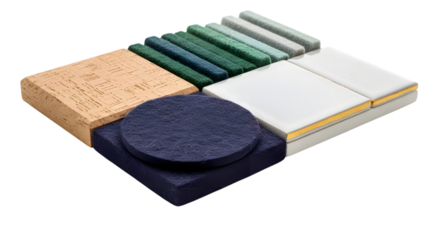 Acoustic panel isolated on transparent background, a versatile and soundabsorbing solution