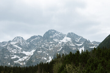 Tatras Mountains with snow , Zakopane Poland