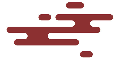 Abstract Dripping Fluid Shapes Isolated on White Background