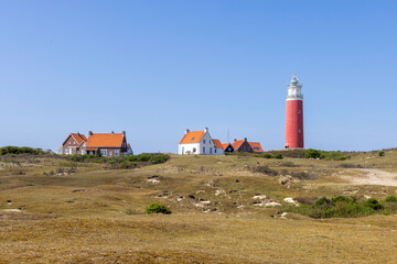 The red lighthouse of Texel, the symbol of the island!