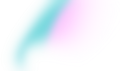 Soft pastel gradient with teal and pink hues on white background