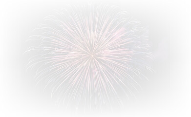 Fototapeta premium Brilliant Fireworks Explosion in the Dark PNG