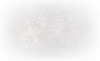 Glowing Festival Fireworks Over Black Sky PNG