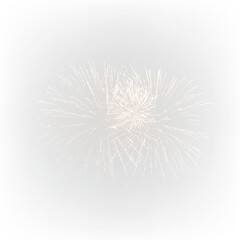 Naklejka premium Golden and Colorful Fireworks Display PNG