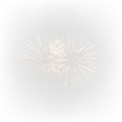 Fototapeta premium Golden and Colorful Fireworks Display PNG