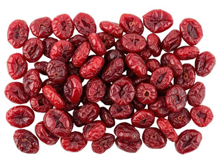 Isolated cranberries offer a sweet and tangy treat for baking, snacks, and cooking, great for recipes