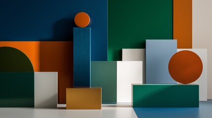 geometric abstract background creative Avant-garde vibrant colorful 