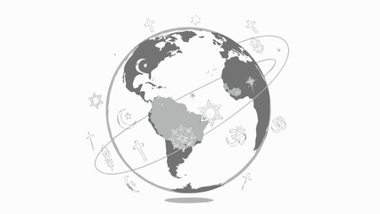 Peaceful World Religions Globe