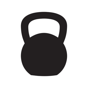 kettlebell swing silhouette icon