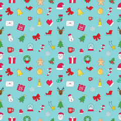 Holiday christmas pattern background