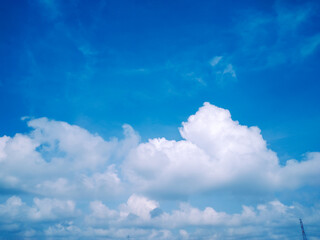 blue sky with clouds