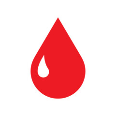 Blood drop icon. Blood transfusion symbol. Medical donation symbol, charity concept.