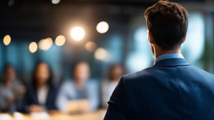 Faceless business professional participating in training session skill enhancement focus knowledge development program career growth promotion effective success strategy